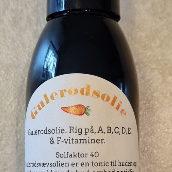 Gulerodsolie tilsat lavendel olie 100 ml.